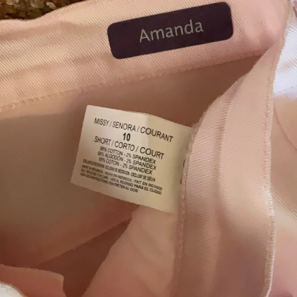 Gloria Vanderbilt Amanda Jeans. Size 10 Short Light pink EUC - Picture 7 of 14